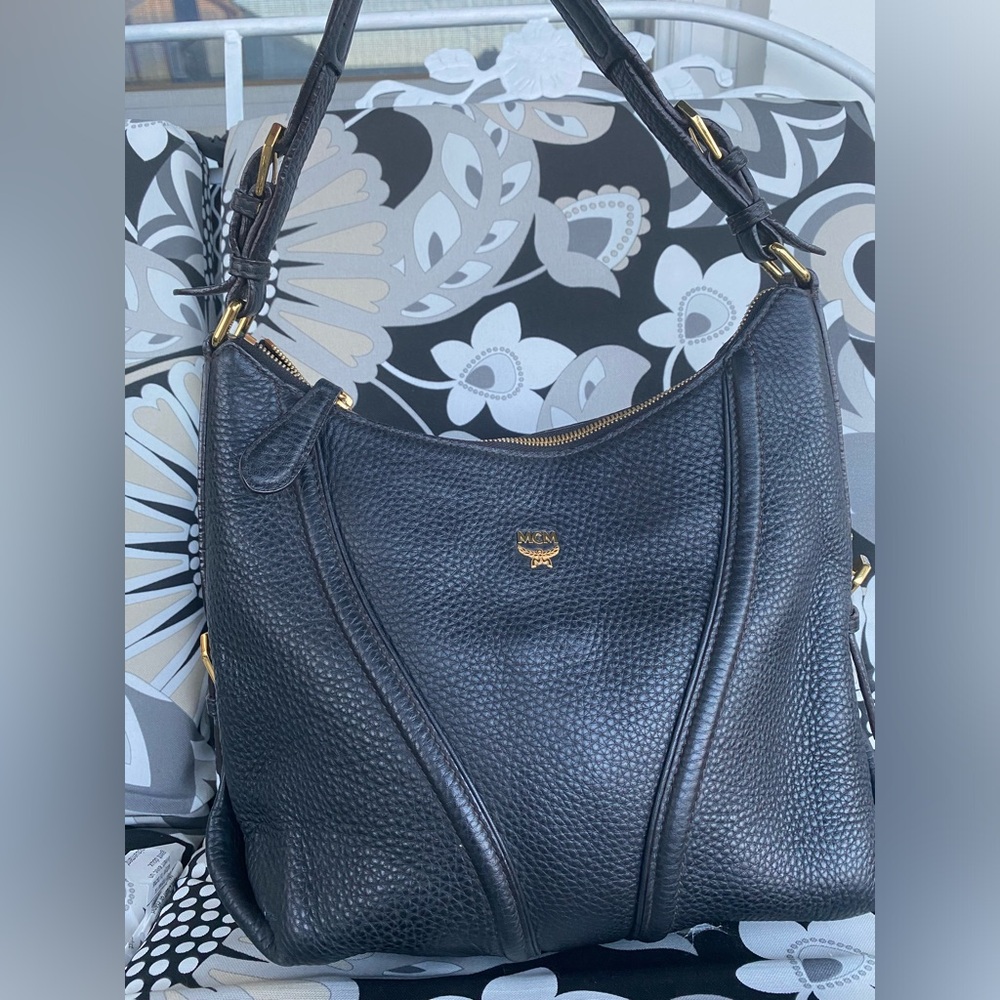 AUTH MCM shoulder bag/hobo bag